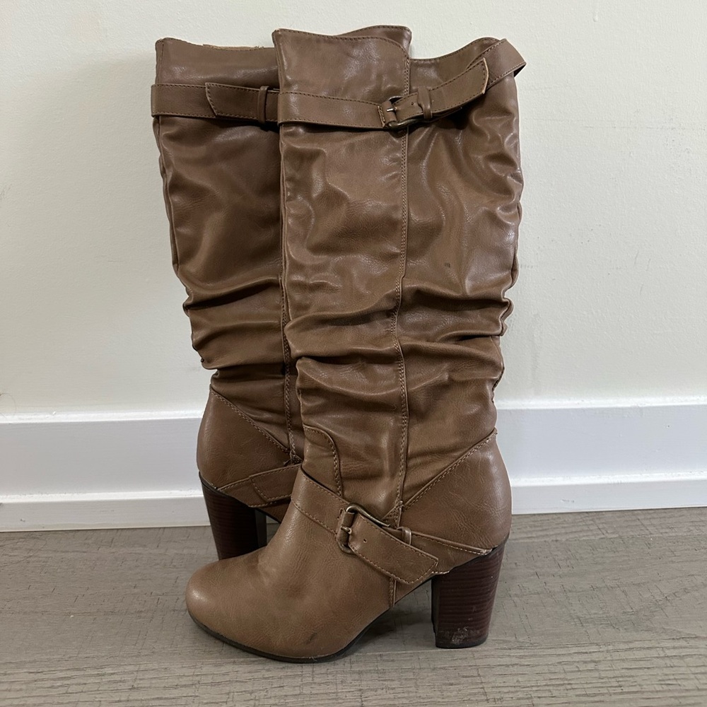 Brown Knee-High Women's Boots